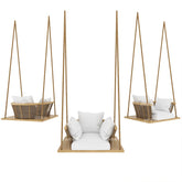Indoor adult hanging basket rattan chair North ouyangtai rocking chair single courtyard outdoor swing woven rattan hanging chair garden